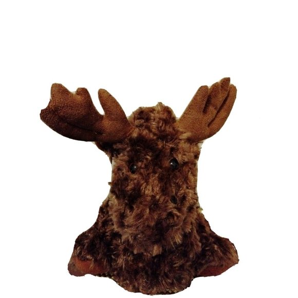 Plush Parade Moose 10in Stuffed Animal Toy The Hamilton Group Thick Curl… - Picture 4 of 7